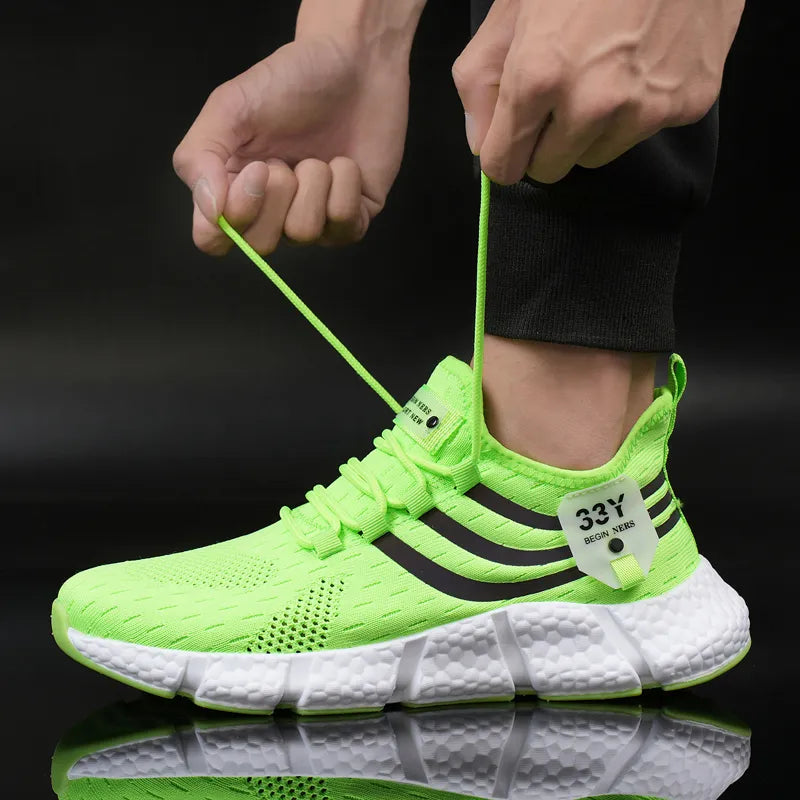 Women Sneakers 2023 New Mesh Breathable White Running Platform Shoes Comfortable Outdoor Sports Men Brand Shoes Tenis Masculino