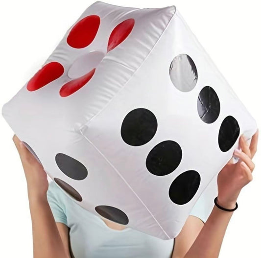 Giant Inflatable Dice Toy for Kids - Indoor & Outdoor Interactive Fun for Home, Pool, Beach, and Party