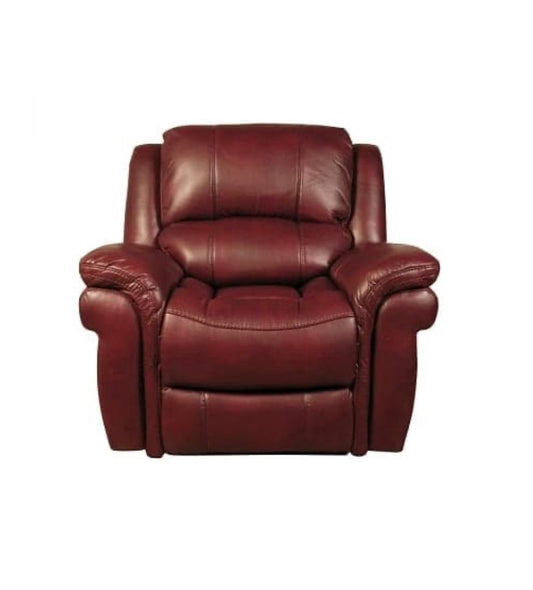 Buy Online Claton Recliner Sofa Chair In Burgundy Faux Leather - UK